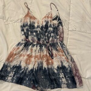 One Clothing (Marshall’s brand).Medium.Shorts romper.Pink, blue, purple, white.